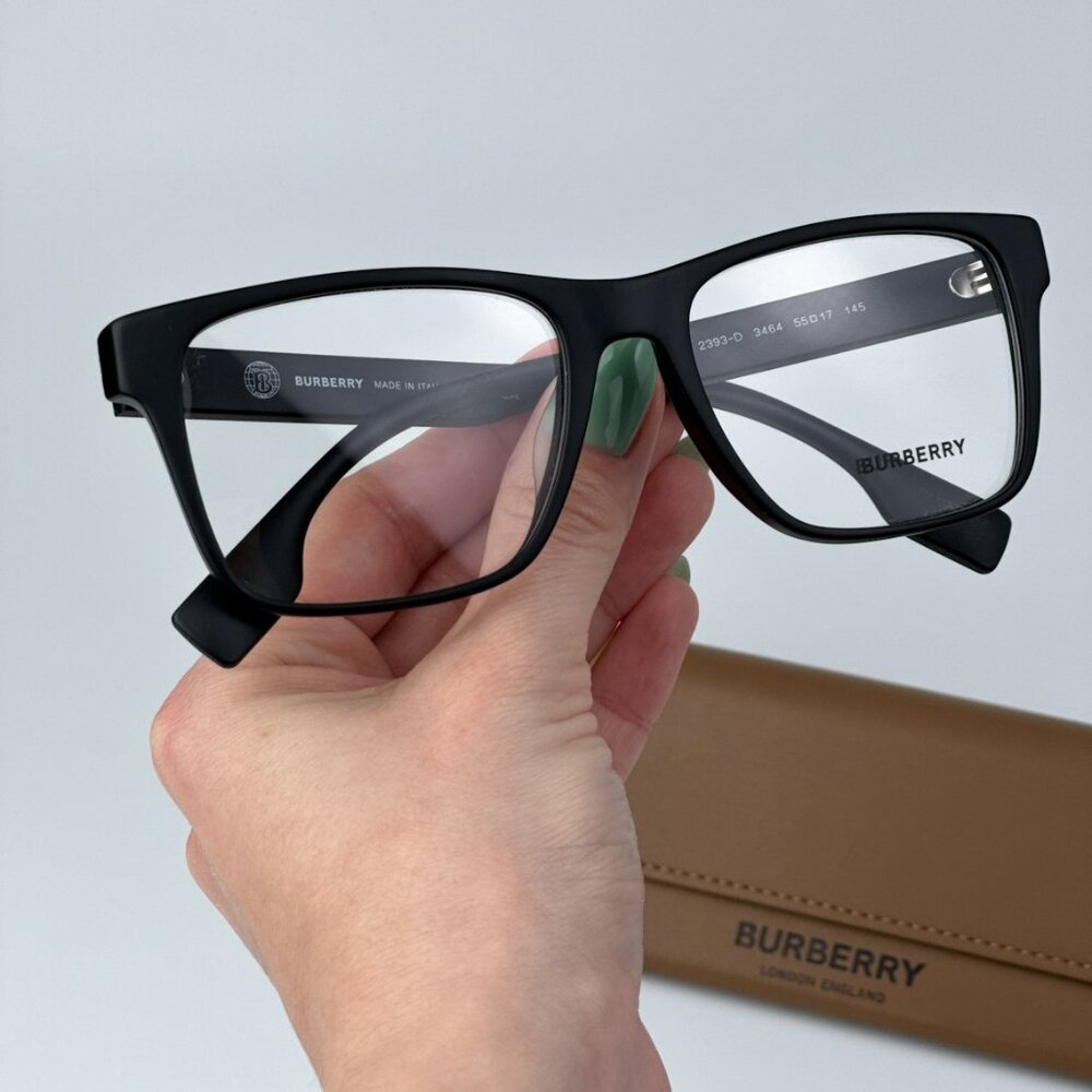 Burberry BE2393D 3464 BRAND NEW Eyeglasses Matte Black Men